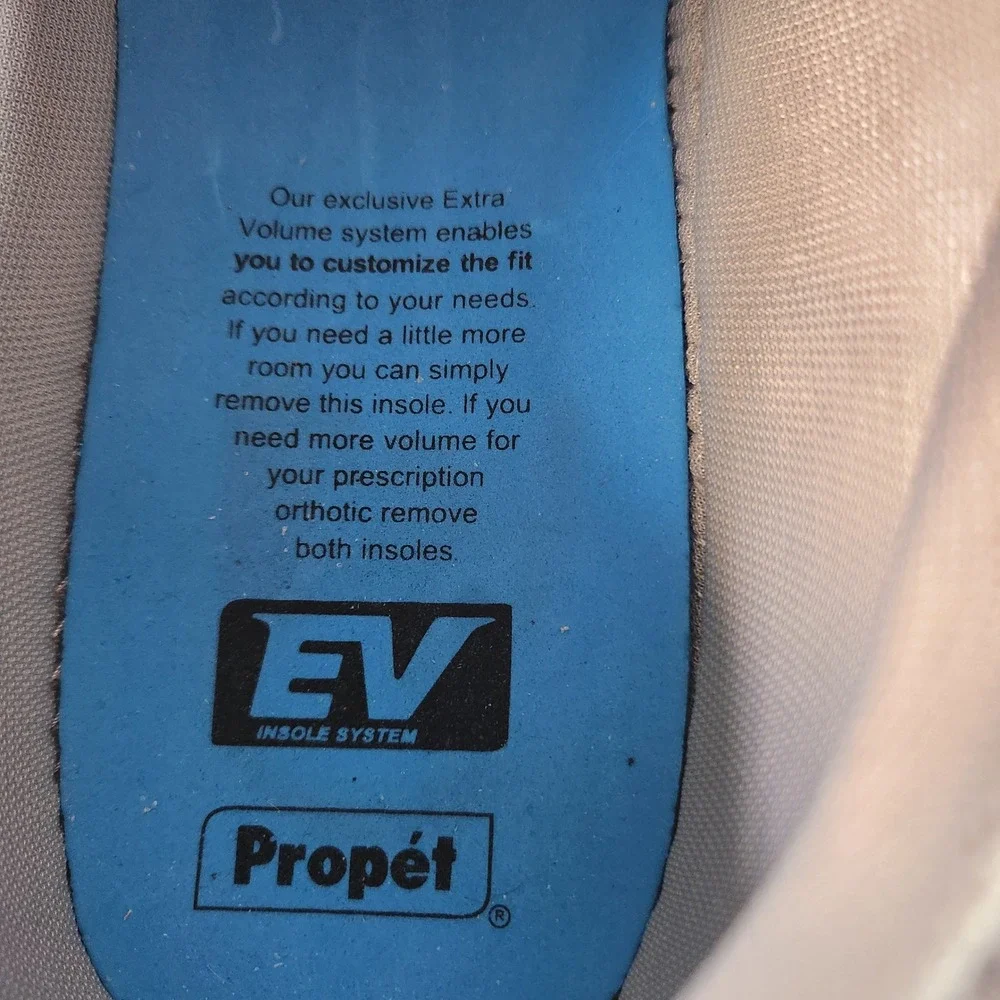 Propet Stability X Strap Gray White Walking Sneakers Mens Size 16X 3E Extra Wide